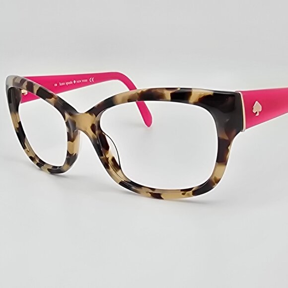 kate spade Accessories - Kate Spade Johanna Camel Tortoise Neon Pink Cat Eye Sunglasses Frame 53-17-135